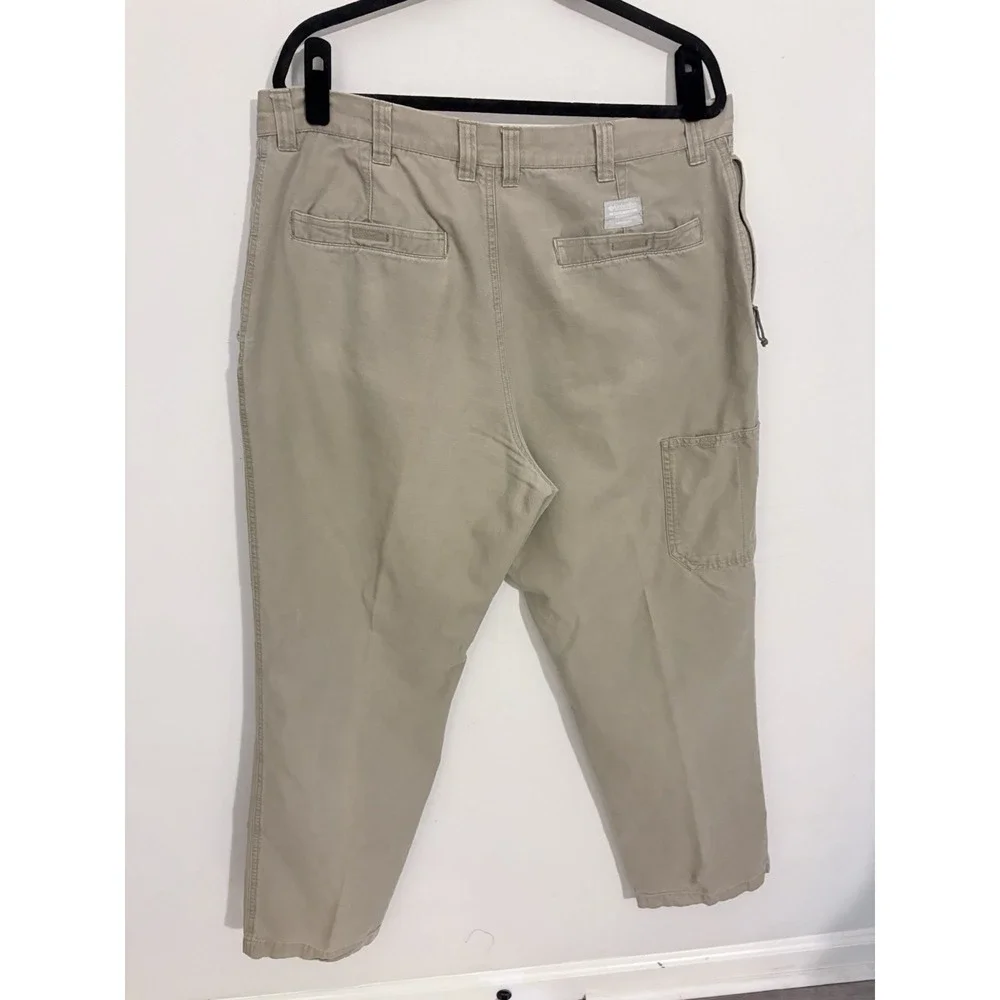 Columbia Men's Beige Cotton Hiking Outdoor Pants Size 38W 32L
